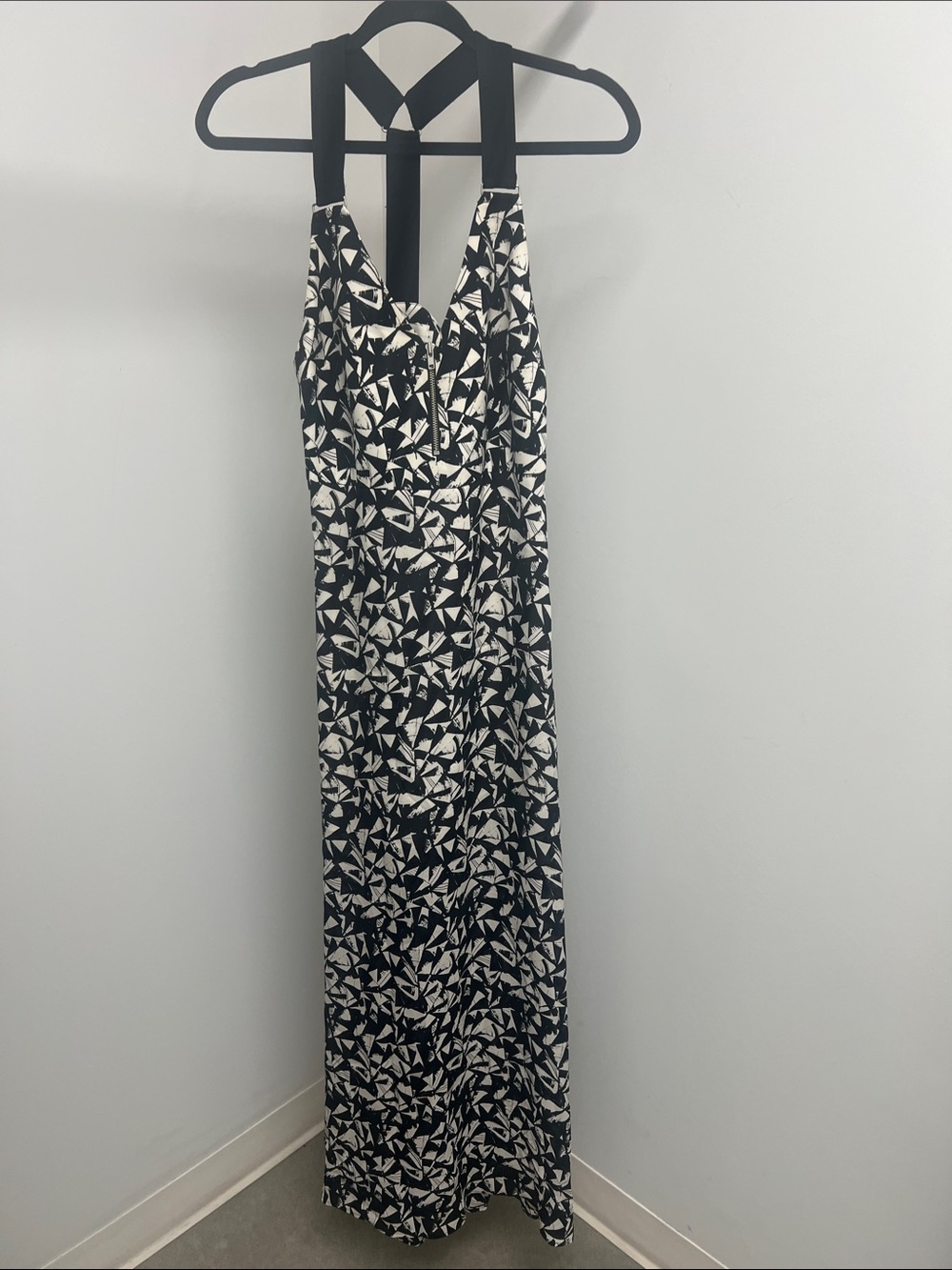 A.L.C. Black and White Geometric Maxi Dress